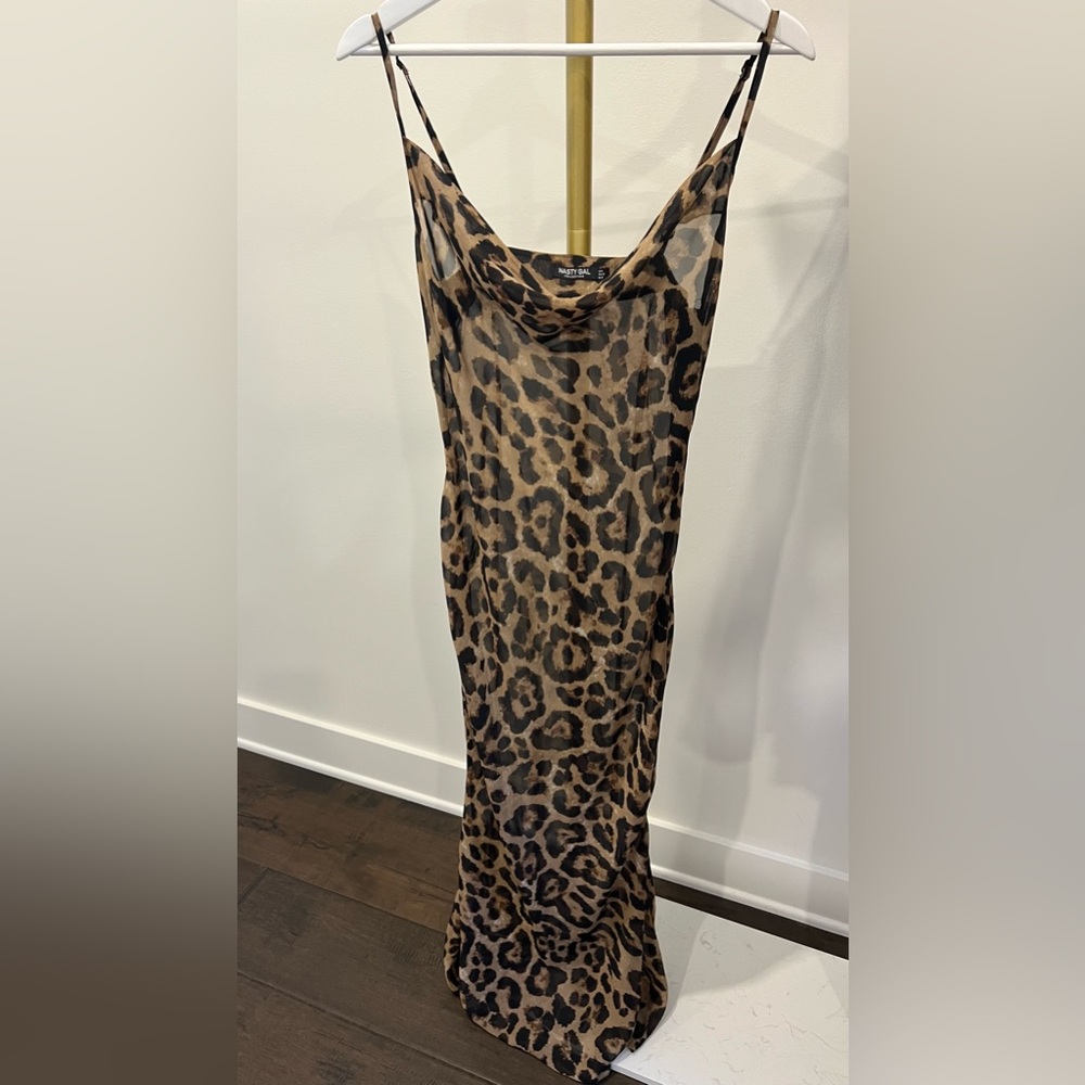 leopard print swim cover